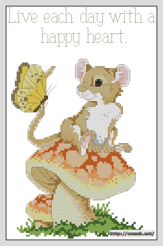 Download embroidery patterns by cross-stitch  - Live each day, author 