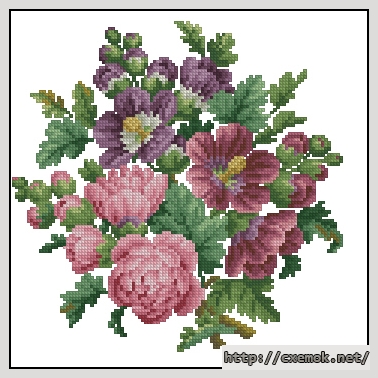 Download embroidery patterns by cross-stitch  - Symphony in pink, author 
