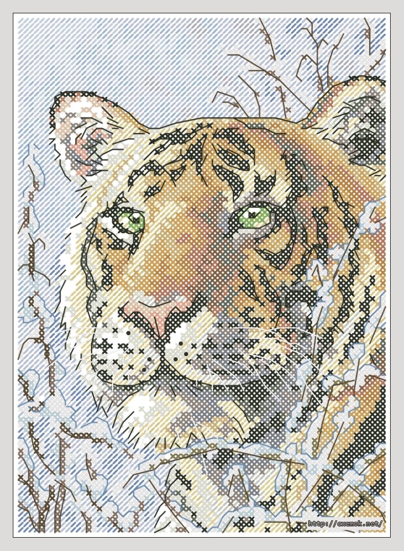 Download embroidery patterns by cross-stitch  - Winter watch, author 