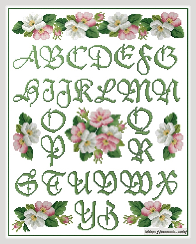 Download embroidery patterns by cross-stitch  - Dogrose sampler, author 