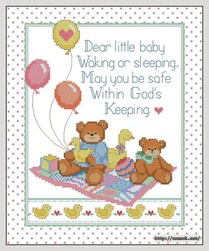 Download embroidery patterns by cross-stitch  - Bedtime prayer, author 