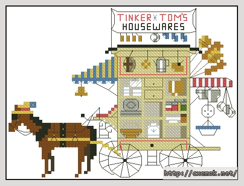 Download embroidery patterns by cross-stitch  - Tinker tom''s housewares, author 