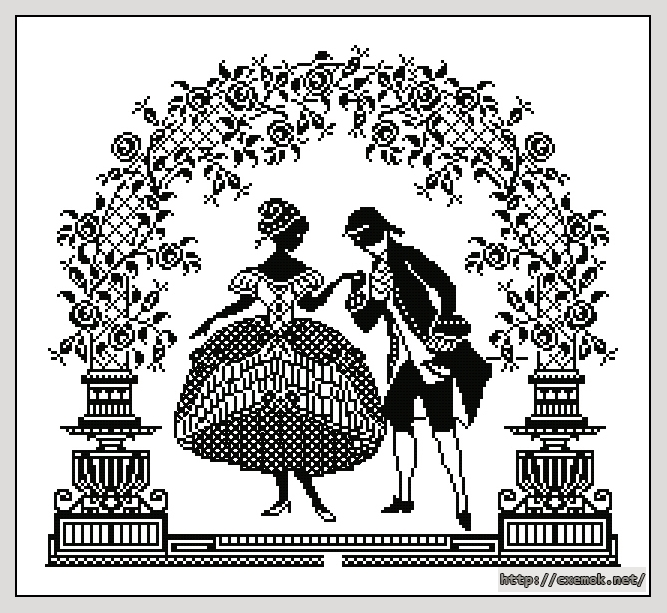 Download embroidery patterns by cross-stitch  - Premier rendez-vous, author 
