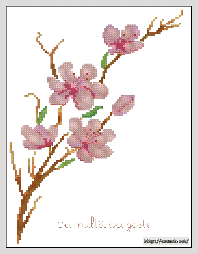 Download embroidery patterns by cross-stitch  - Cu multa dragoste, author 