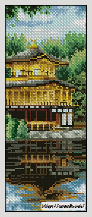 Download embroidery patterns by cross-stitch  - Kyoto, author 