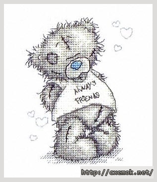 Download embroidery patterns by cross-stitch  - Always friends, author 