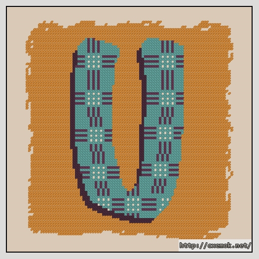 Download embroidery patterns by cross-stitch  - U, author 
