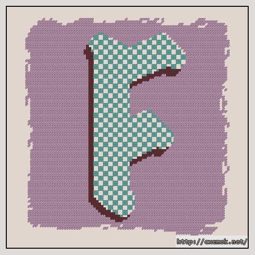 Download embroidery patterns by cross-stitch  - F, author 