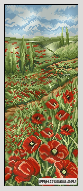 Download embroidery patterns by cross-stitch  - Tuscan horizon, author 