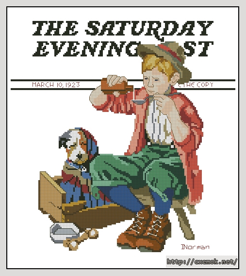Download embroidery patterns by cross-stitch  - Puppy love, author 