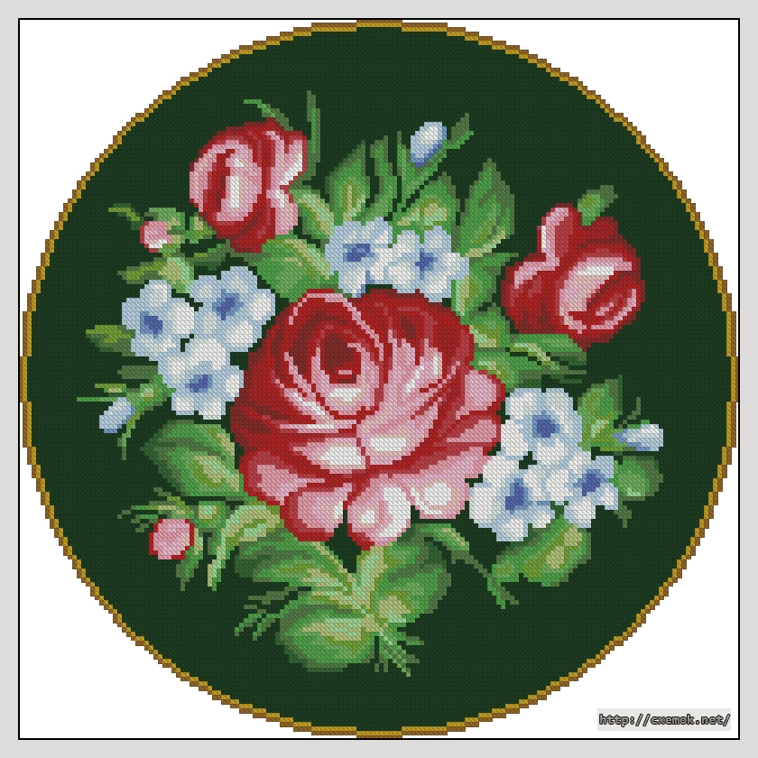 Download embroidery patterns by cross-stitch  - Жостовский мотив, author 