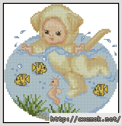 Download embroidery patterns by cross-stitch  - Labrador baby, author 