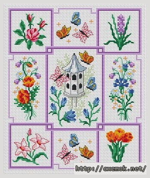Download embroidery patterns by cross-stitch  - Jardin naturel, author 