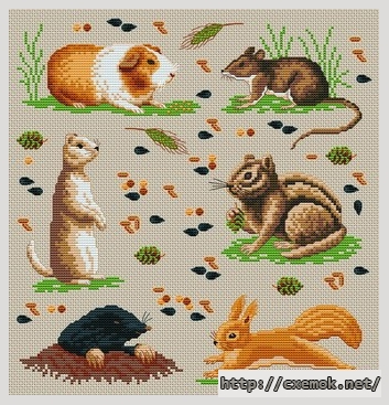 Download embroidery patterns by cross-stitch  - Animaux, author 