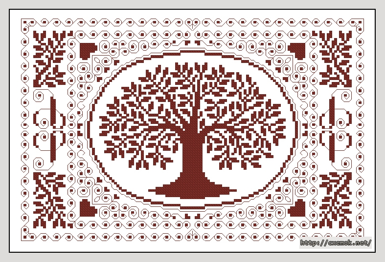 Download embroidery patterns by cross-stitch  - L''arbre de lisa, author 