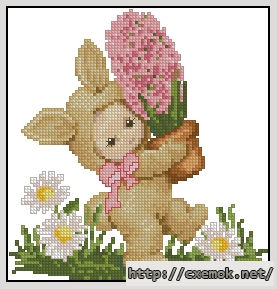 Download embroidery patterns by cross-stitch  - Bunny baby, author 