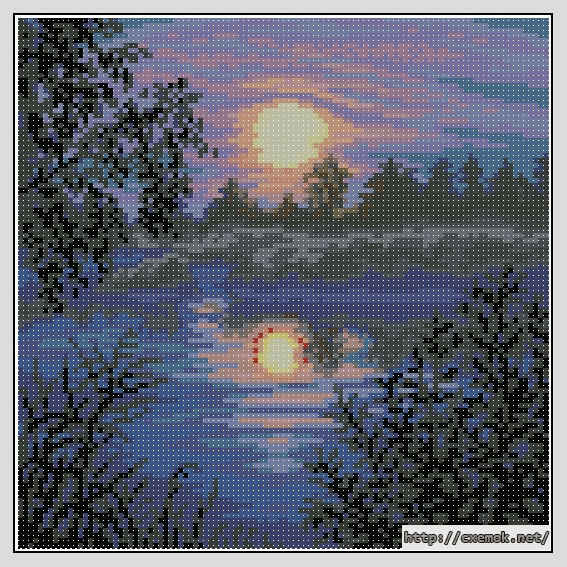 Download embroidery patterns by cross-stitch  - Вечер, author 
