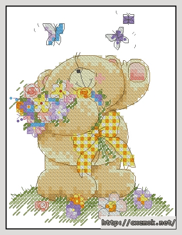 Download embroidery patterns by cross-stitch  - Butterfly days, author 