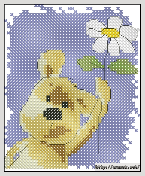 Download embroidery patterns by cross-stitch  - Thank you, author 