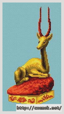 Download embroidery patterns by cross-stitch  - Mythologie animaux, author 