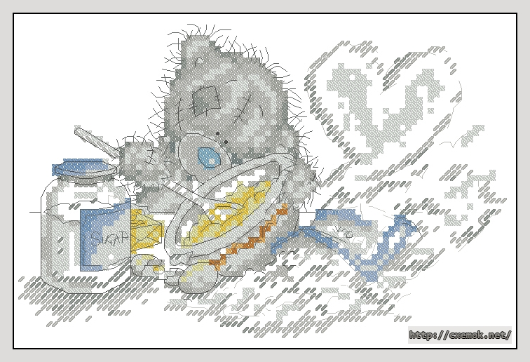 Download embroidery patterns by cross-stitch  - Tatty teddy, author 