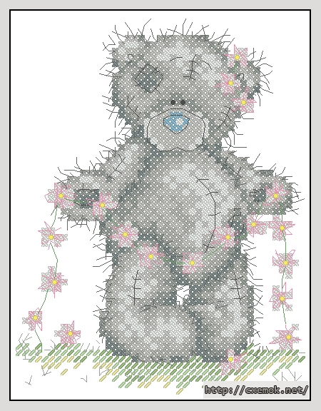 Download embroidery patterns by cross-stitch  - Daisy chain, author 