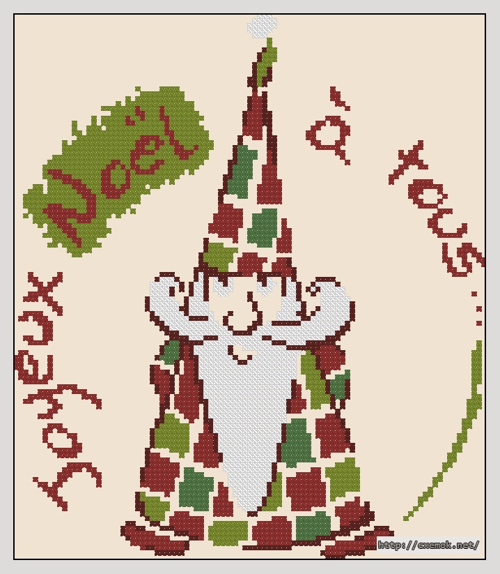 Download embroidery patterns by cross-stitch  - Joyeux noel a tous!, author 