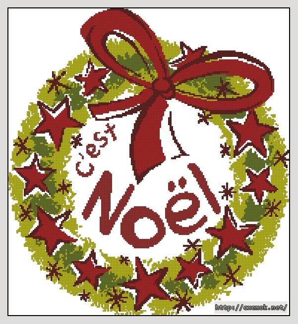 Download embroidery patterns by cross-stitch  - C''est noel!, author 