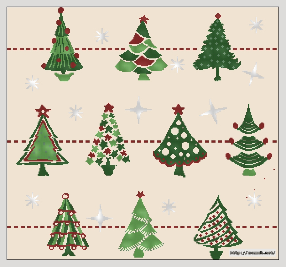 Download embroidery patterns by cross-stitch  - Christmas, author 