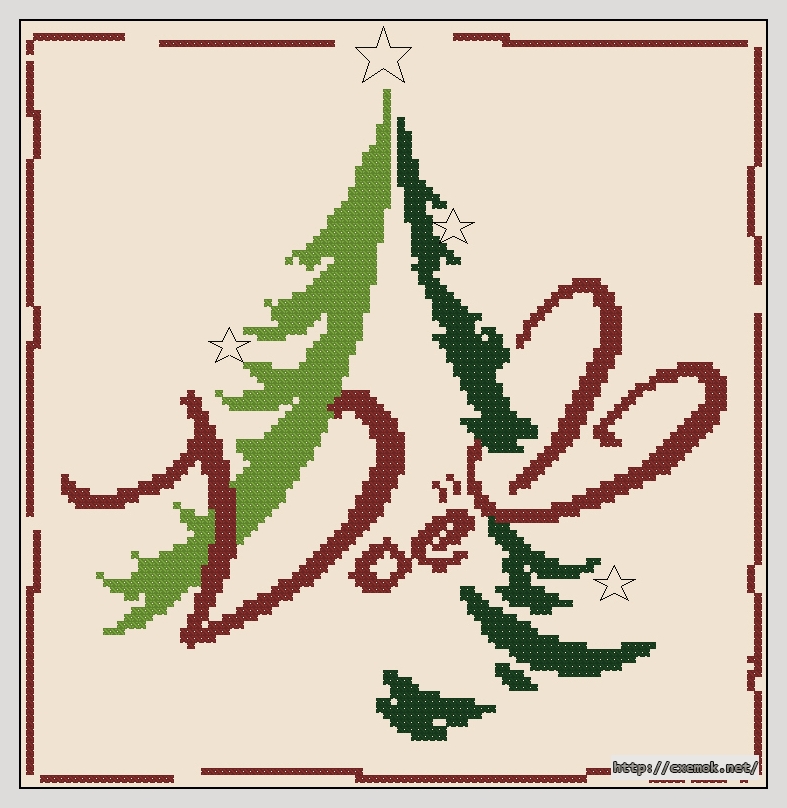 Download embroidery patterns by cross-stitch  - Noel, author 