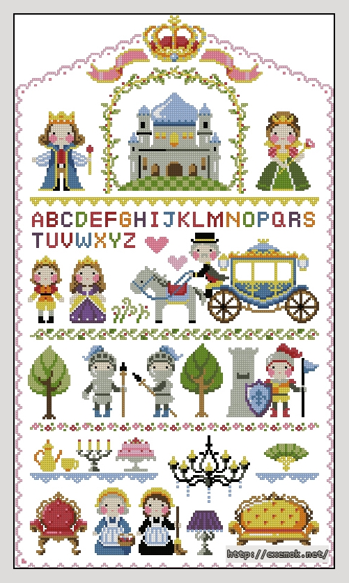 Download embroidery patterns by cross-stitch  - The little kingdom, author 