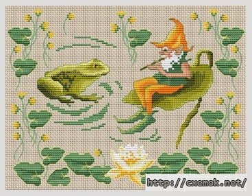 Download embroidery patterns by cross-stitch  - Microcosme fantastique, author 