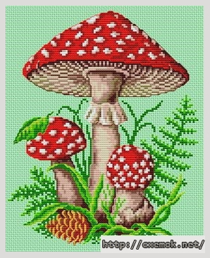 Download embroidery patterns by cross-stitch  - Amanites, author 