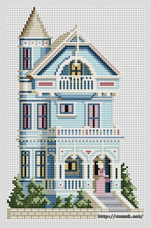 Download embroidery patterns by cross-stitch  - Pierce st. san francisco