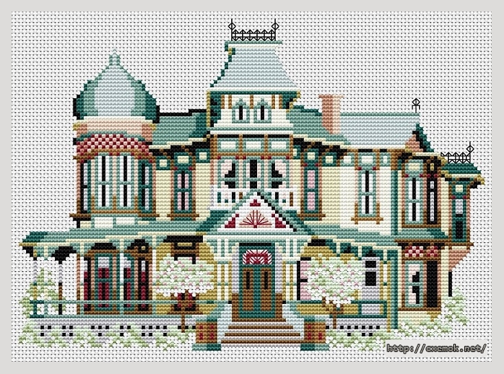 Download embroidery patterns by cross-stitch  - Morey mansion, author 