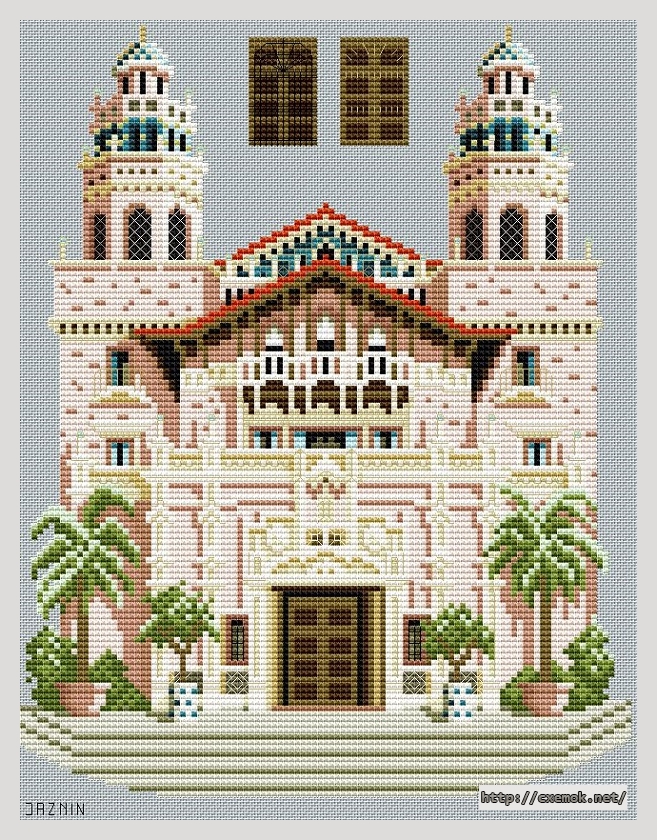Download embroidery patterns by cross-stitch  - Hearst castle, author 