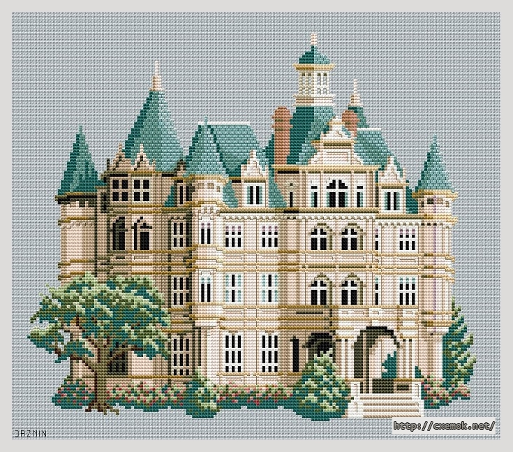Download embroidery patterns by cross-stitch  - Chateau bonhotel, author 