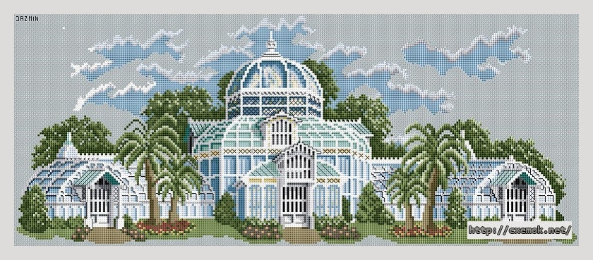 Download embroidery patterns by cross-stitch  - Golden gate park conservatory, author 