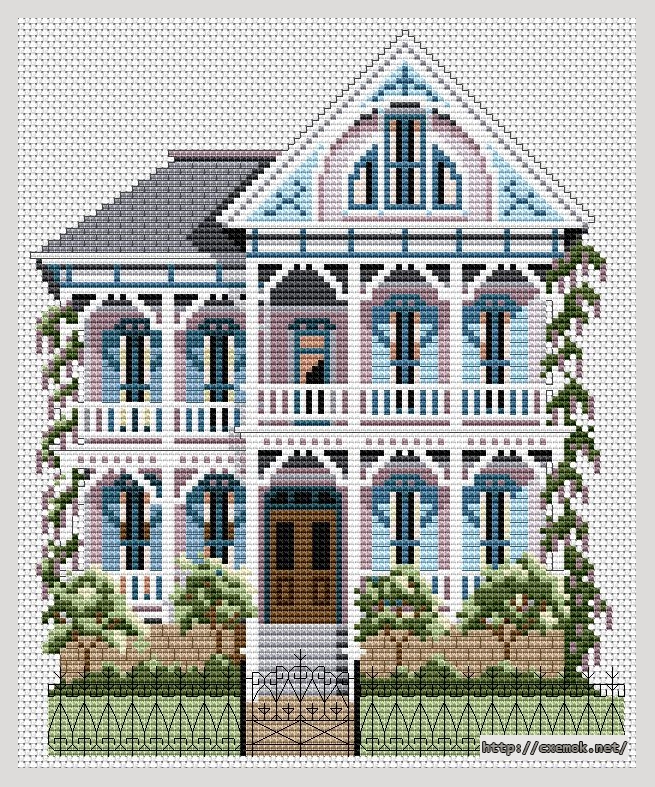 Download embroidery patterns by cross-stitch  - Reymershoffer house, author 