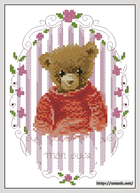 Download embroidery patterns by cross-stitch  - Mon nono, author 