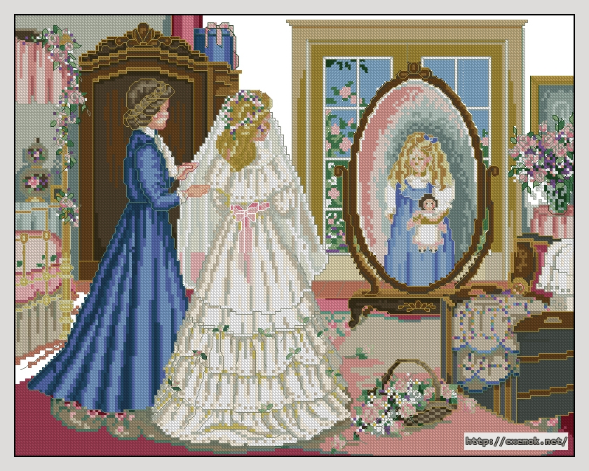 Download embroidery patterns by cross-stitch  - Through a mother''s eyes, author 