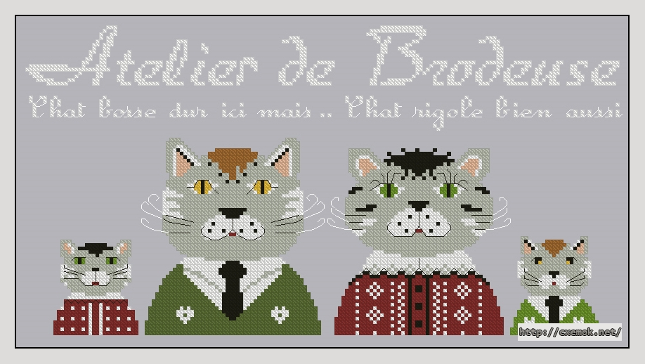 Download embroidery patterns by cross-stitch  - Atelier de brodeuse, author 