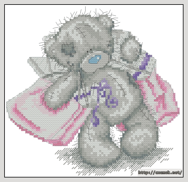 Download embroidery patterns by cross-stitch  - Shopping, author 