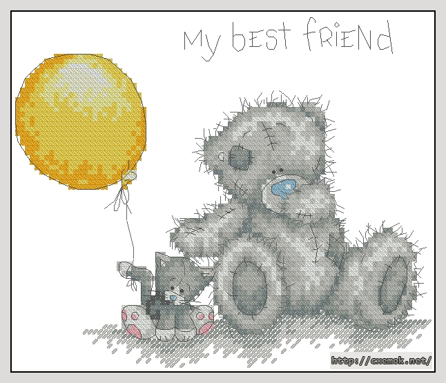 Download embroidery patterns by cross-stitch  - My best friend, author 