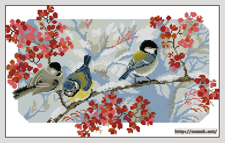 Download embroidery patterns by cross-stitch  - Зимний день, author 