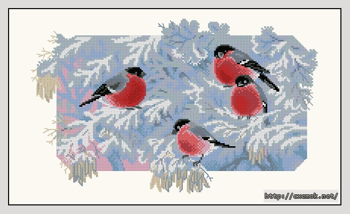 Download embroidery patterns by cross-stitch  - Морозное утро, author 