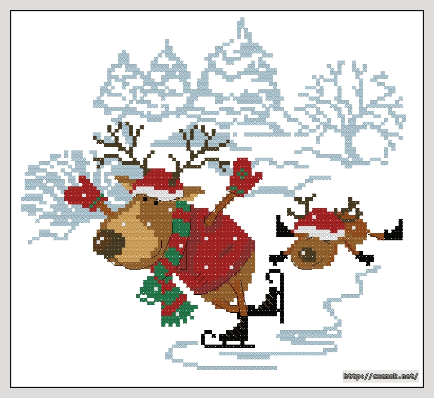 Download embroidery patterns by cross-stitch  - Парное катание, author 