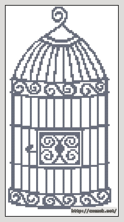 Download embroidery patterns by cross-stitch  - The cage, author 