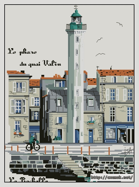 Download embroidery patterns by cross-stitch  - La rochelle, author 
