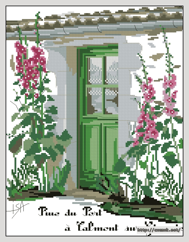 Download embroidery patterns by cross-stitch  - Rue du port, author 